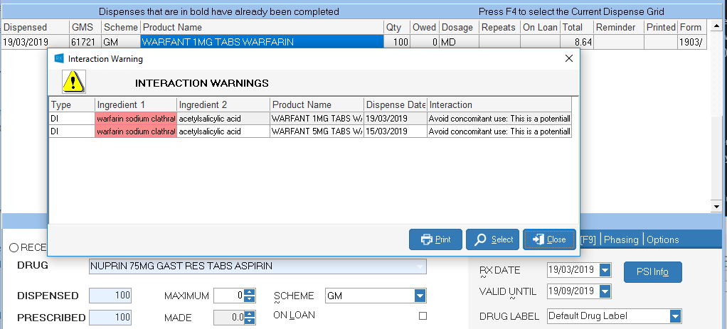 INTERACTIOnWARNINGS