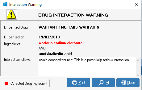 INTERACTIOnWARNINGS